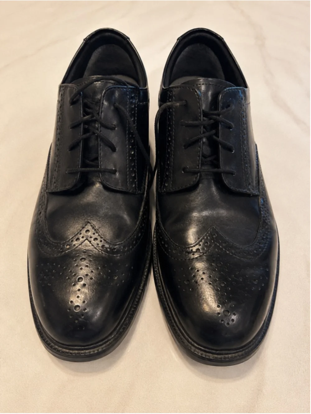 Nunn Bush Men’s Wingtip Oxford Dress Shoes Size 13M Black Leather Comfort Gel